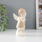 Сувенир керамика "Девочка-ангел в платье с листиками на облаке" 5,7х4х11,5 см - Фото 4