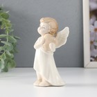 Сувенир керамика "Ангелочек с сердечком в руках" 6,5х4,5х11,5 см - Фото 2