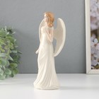Сувенир керамика "Девушка-ангел в белом платье с сердцем в руке" 8,5х6,2х18 см - Фото 2