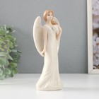 Сувенир керамика "Девушка-ангел в белом платье с сердцем в руке" 8,5х6,2х18 см - Фото 4