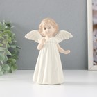 Сувенир керамика "Девочка-ангел в платье с рюшами и ободком" 10,3х6,5х15 см - Фото 1