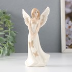 Сувенир керамика "Девушка-ангел в белом платье с бабочками" 4,5х7х14,5 см - фото 12099711
