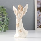 Фигурка керамика «Девушка-ангел в белом платье с бабочками», 4.5×7×14.5 см - Фото 1