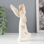 Сувенир керамика "Девушка-ангел в белом платье с бабочками" 4,5х7х14,5 см - Фото 4