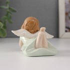 Фигурка керамика «Девочка-ангел в зелёном платье лежит», 9×7×5.5 см - Фото 4