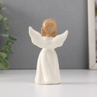 Сувенир керамика "Девочка-ангел в белом платье с розой в руках" 6х3,8х10 см - Фото 3