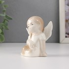 Фигурка керамика «Девочка-ангел в платье с листьями сидит», 5.8×3.5×7 см - Фото 2