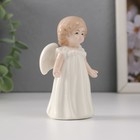 Сувенир керамика "Девочка-ангел в белом платье с рюшами"  5,2х4х10 см - Фото 4