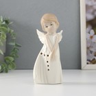 Сувенир керамика свет "Девочка-ангел скромница" 6х6,5х13,5 см - фото 3457261