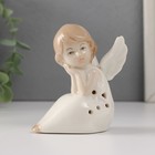 Сувенир керамика свет "Девочка-ангел сидит" 6х8х9 см - фото 321218925