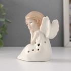 Фигурка светящаяся «Девочка-ангел сидит», керамика, 6×8×9 см - Фото 3