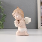 Сувенир керамика "Малыш-ангел сидит с белым сердцем" 7х6х10,5 см - Фото 2
