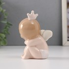 Сувенир керамика "Малыш-ангел сидит в короне" 5х7х9,5 см - Фото 3