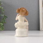 Фигурка керамика «Малышка-балерина в жёлтом платье, на пуфике», 5.8×5.7×10 см - Фото 3