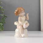 Фигурка керамика «Малышка-балерина в жёлтом платье, на пуфике», 5.8×5.7×10 см - Фото 4