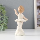 Сувенир керамика "Маленькая балерина в белой пачке" 6х5х13 см - Фото 3