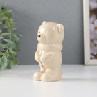 Фигурка керамика «Мишутка стесняшка в вязаном шарфике, стоит», 10.5×5×5.5 см - Фото 2