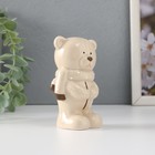 Фигурка керамика «Мишутка стесняшка в вязаном шарфике, стоит», 10.5×5×5.5 см - Фото 4