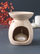 Аромалампа для эфирных масел «Розовые розы с листиками», керамика, бежевая, 7.5×7.5×9 см - Фото 5