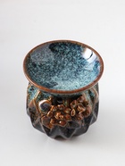 Аромалампа для эфирных масел «Узоры и рельеф», керамика, коричневая, 8×8×8.4 см - Фото 6