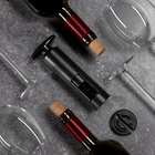 Штопор для вина Luazon, резак для фольги, черный - Фото 1