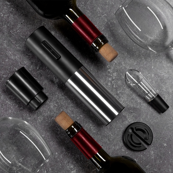 Набор сомелье Luazon LSH-08, 25 Вт, АКБ, аэратор, пробка, резак для фольги - Фото 1