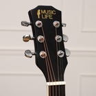 Акустическая гитара Music Life QD-H39Q-BB черная - Фото 2
