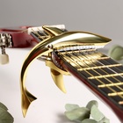 Каподастр для гитары Music Life Акула, золотой - фото 12155272