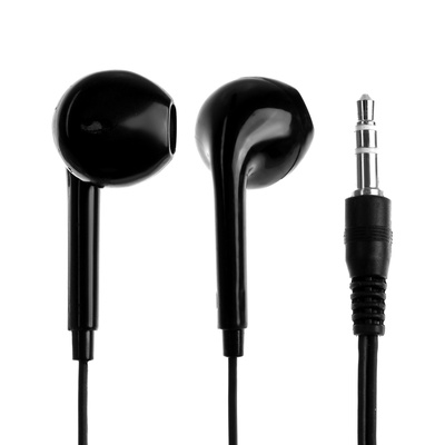Наушники U19, проводные, вкладыши, Jack 3.5 мм, кабель 1 м, чёрные