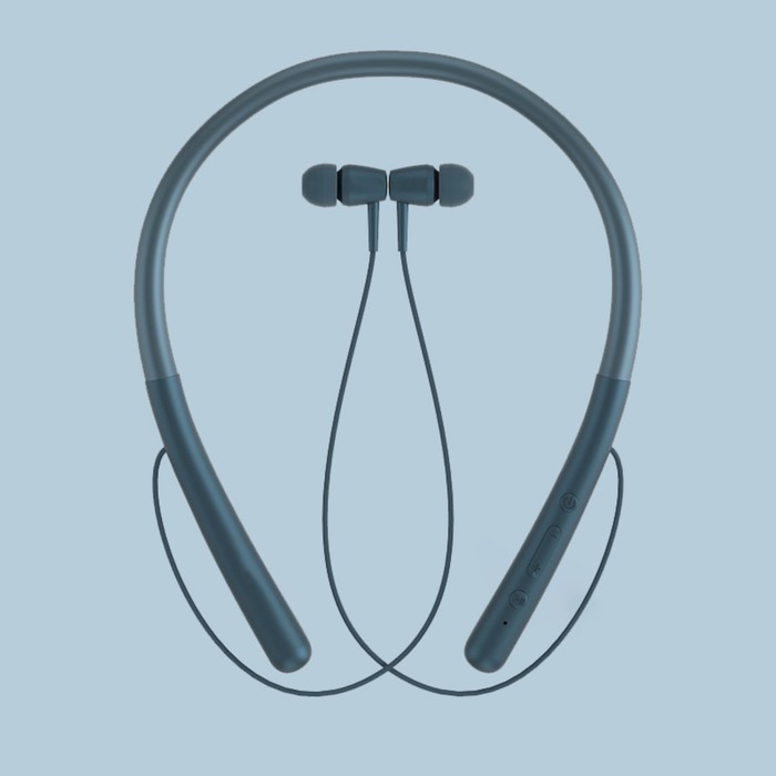 Наушники спортивные беспроводные, WI-H700, вакуумные, Bluetooth 4.2, с микрофоном, 100 мАч, синие - Фото 1