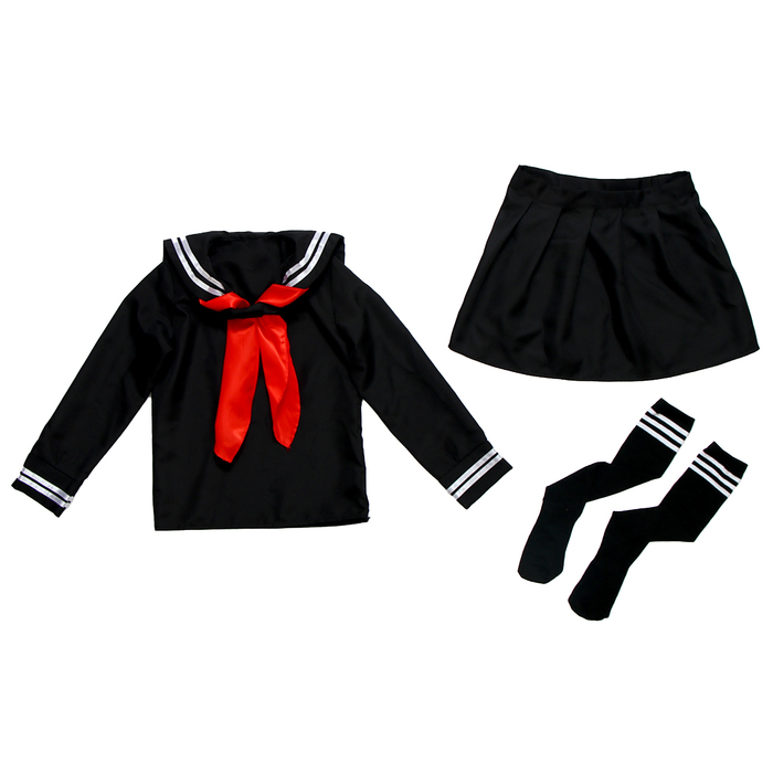 Карнавальный костюм «Японская школьница»: рубашка, юбка, чулки, р. 42–46 9940994