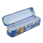 Пенал «Автобус на колесах», школьный, металлический, МИКС - Фото 2