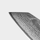 Нож шеф Magistro «Ортего», длина лезвия 17 см, дамасская сталь AUS-10 - Фото 3