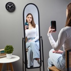 Зеркало напольное «Клик Мебель» Basic, на колёсиках, 310×1600 мм, цвет чёрный - Фото 5