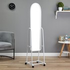 Зеркало напольное «Клик Мебель» Basic, на колёсиках, 310×1600 мм, цвет белый - Фото 1