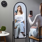 Зеркало напольное Basic, на колёсиках, 44×160 см, черное - Фото 5