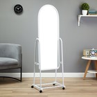 Зеркало напольное Basic, на колёсиках, 44×160 см, белое - Фото 1