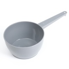 Ковш пластиковый для купания и мытья головы, детский банный ковшик, 1 л., серый - Фото 3