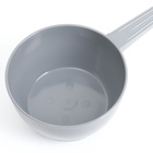 Ковш пластиковый для купания и мытья головы, детский банный ковшик, 1 л., серый - Фото 4