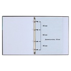 Тетрадь на кольцах Calligrata A5, 120 листов, в клетку, пластиковая обложка, блок офсет, голубая - Фото 4