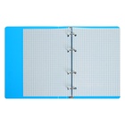 Тетрадь на кольцах Calligrata A5, 120 листов, в клетку, пластиковая обложка, блок офсет, голубая - Фото 7