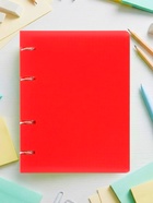 Тетрадь на кольцах Calligrata А5, 120 листов, в клетку, пластиковая обложка, блок офсет, красная - Фото 3