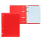 Тетрадь на кольцах Calligrata А5, 120 листов, в клетку, пластиковая обложка, блок офсет, красная - Фото 5