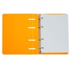 Тетрадь на кольцах Calligrata A5, 120 листов, в клетку, пластиковая обложка, блок офсет, оранжевая - Фото 6