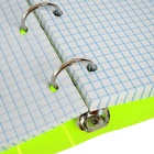 Тетрадь на кольцах Calligrata A5, 120 листов, в клетку, пластиковая обложка, блок офсет, салатовая - Фото 9