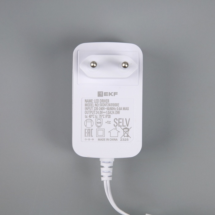 Комплект умной светодиодной ленты EKF, 24В, 90 LED/м, 5 м, IP44, Wi-Fi, RGBW