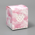 Коробка бонбоньерка, упаковка подарочная, «Розовые облака», 6 х 7 х 6 см - фото 321219759