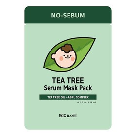 Маска для лица тканевая Daeng Gi Meo Ri Egg Planet Tea Tree Serum Mask Pack, с маслом чайного дерева, 22 мл