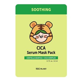 Маска для лица тканевая Daeng Gi Meo Ri Egg Planet Cica Serum Mask Pack, успокаивающая, 22 мл