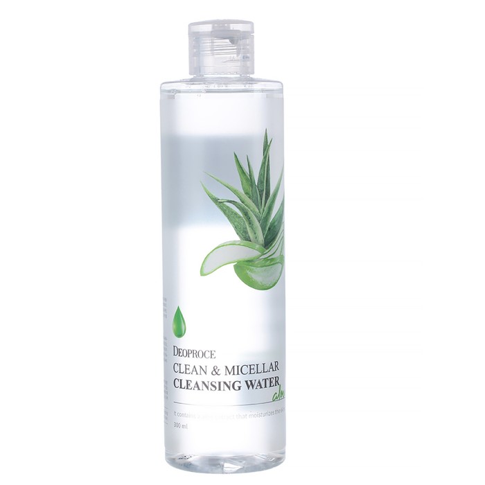 Вода мицеллярная Deoproce Clean & Micellar Cleansing Water Aloe, очищающая, 300 мл - Фото 1